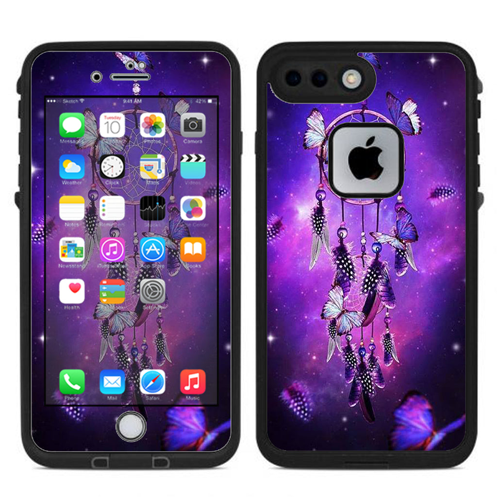  Dreamcatcher Butterflies Purple Lifeproof Fre iPhone 7 Plus or iPhone 8 Plus Skin