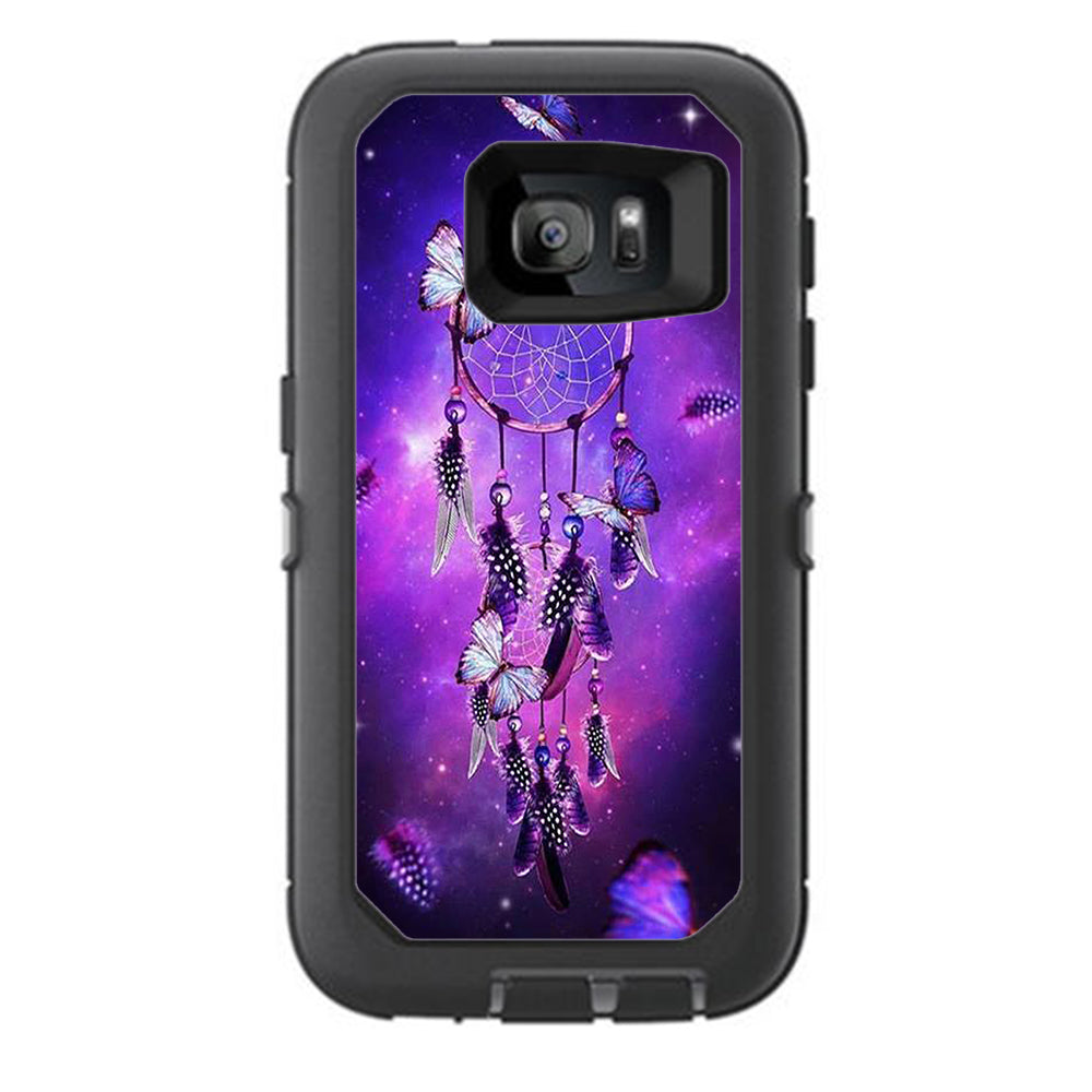  Dreamcatcher Butterflies Purple Otterbox Defender Samsung Galaxy S7 Skin