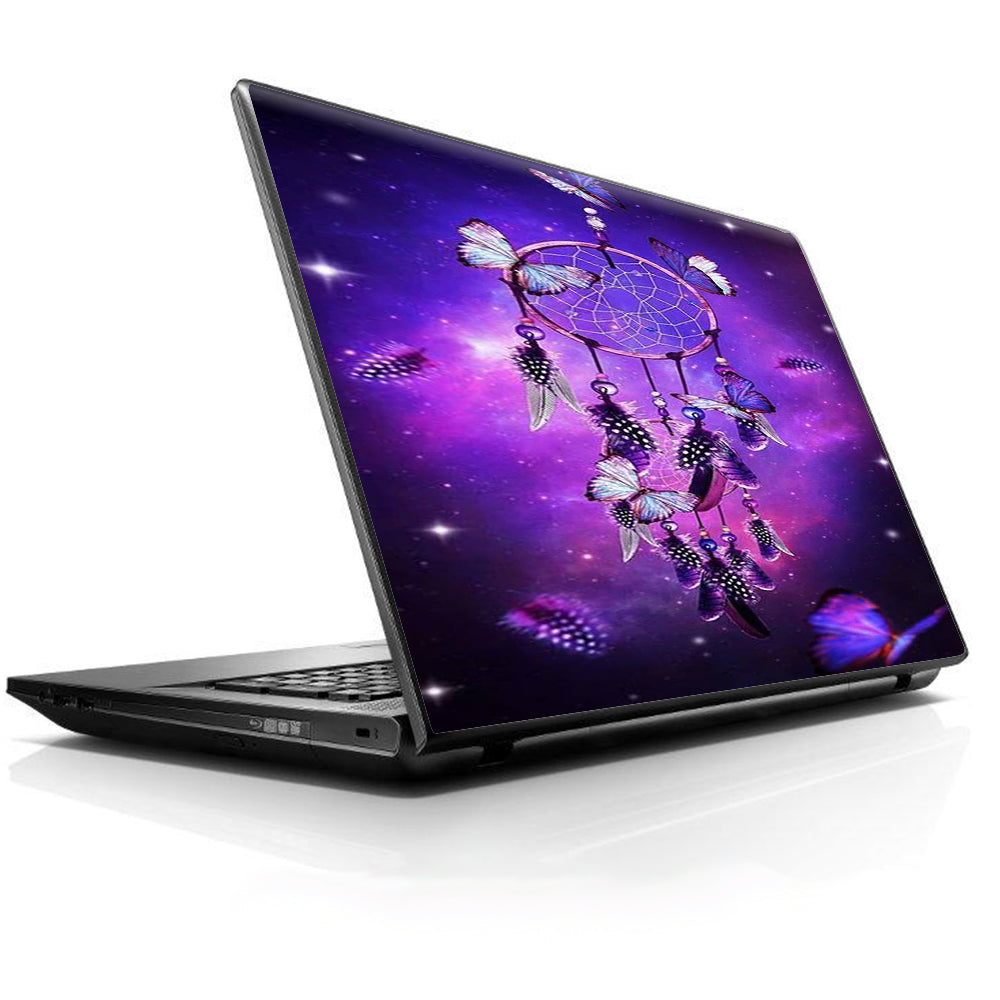  Dreamcatcher Butterflies Purple Universal 13 to 16 inch wide laptop Skin