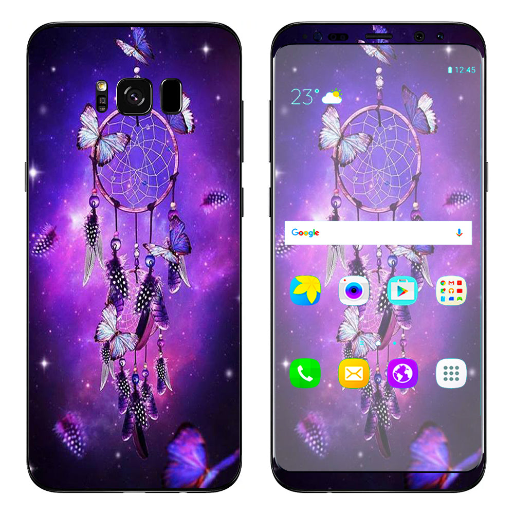  Dreamcatcher Butterflies Purple Samsung Galaxy S8 Skin