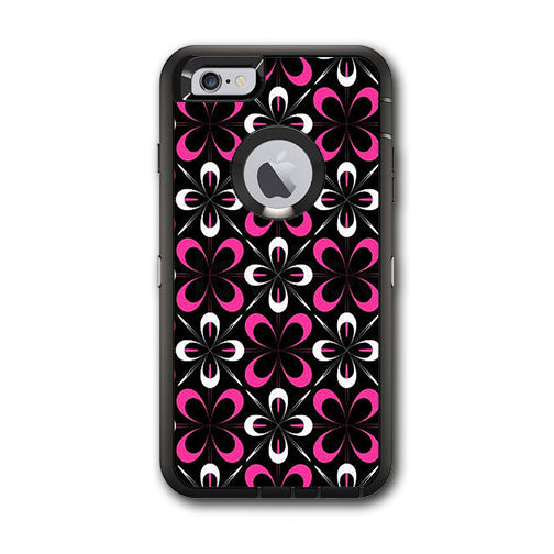  Abstract Pink Black Pattern Otterbox Defender iPhone 6 PLUS Skin