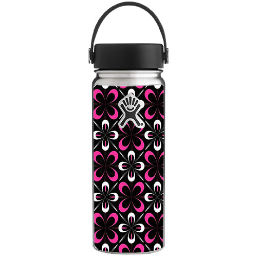  Abstract Pink Black Pattern Hydroflask 18oz Wide Mouth Skin