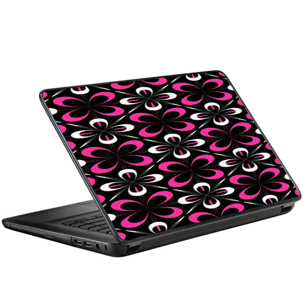  Abstract Pink Black Pattern Universal 13 to 16 inch wide laptop Skin