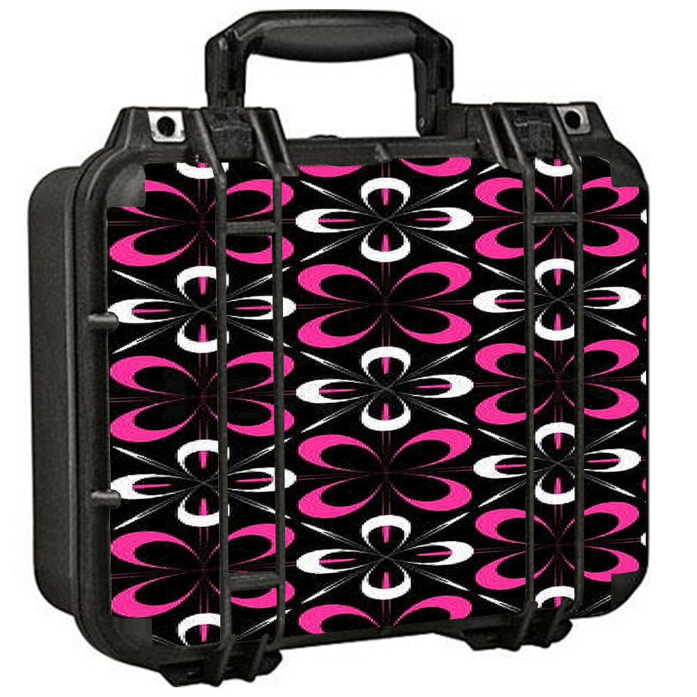 Abstract Pink Black Pattern Pelican Case 1400 Skin