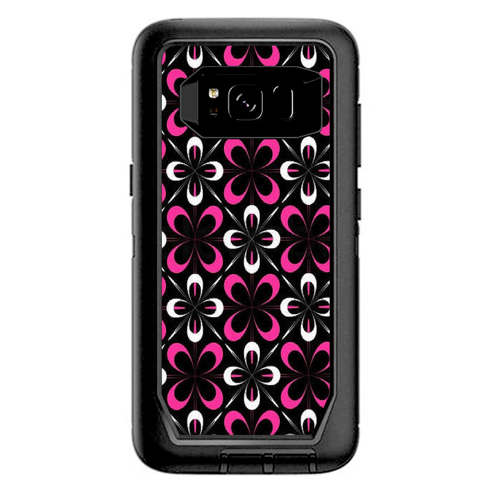  Abstract Pink Black Pattern Otterbox Defender Samsung Galaxy S8 Skin
