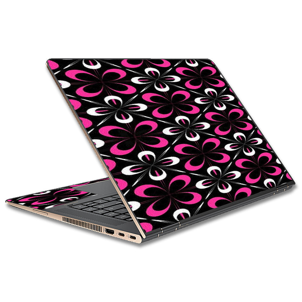  Abstract Pink Black Pattern HP Spectre x360 15t Skin