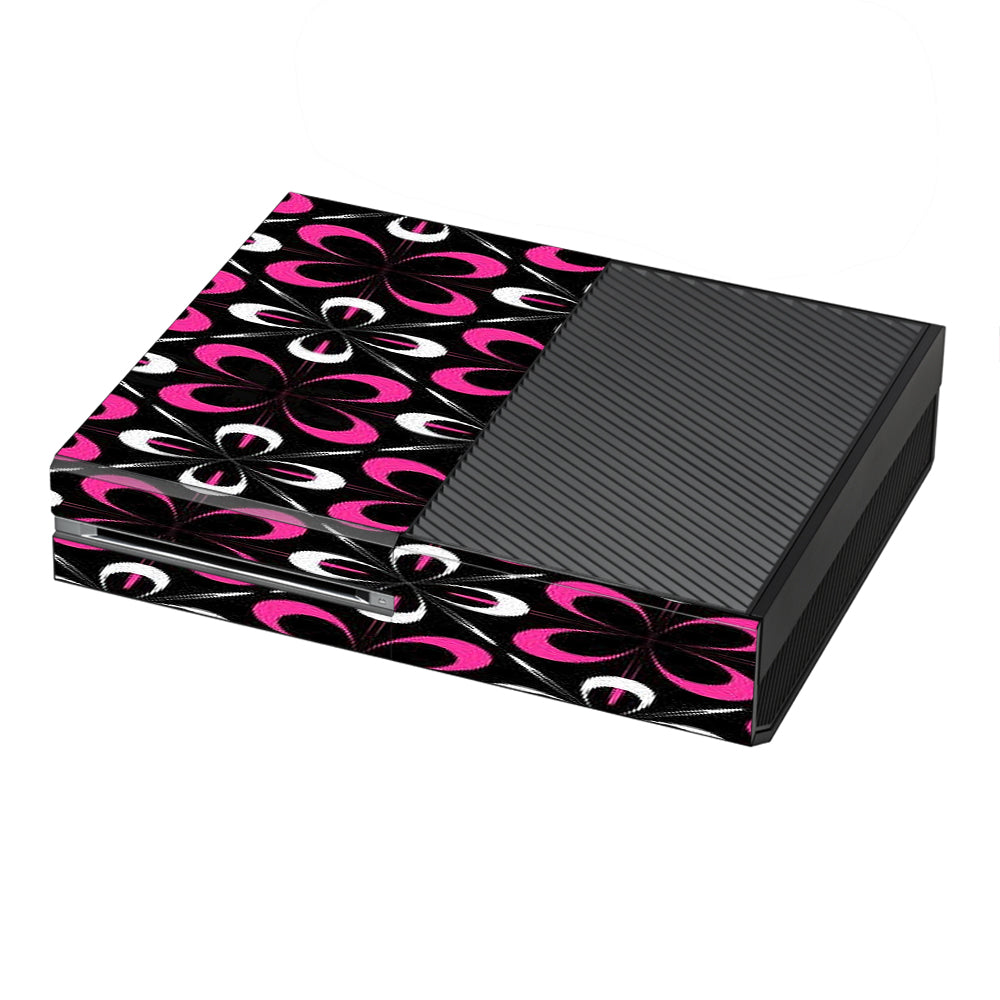  Abstract Pink Black Pattern Microsoft Xbox One Skin
