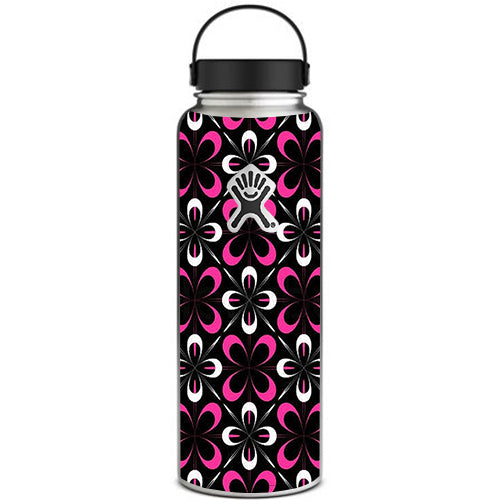  Abstract Pink Black Pattern Hydroflask 40oz Wide Mouth Skin