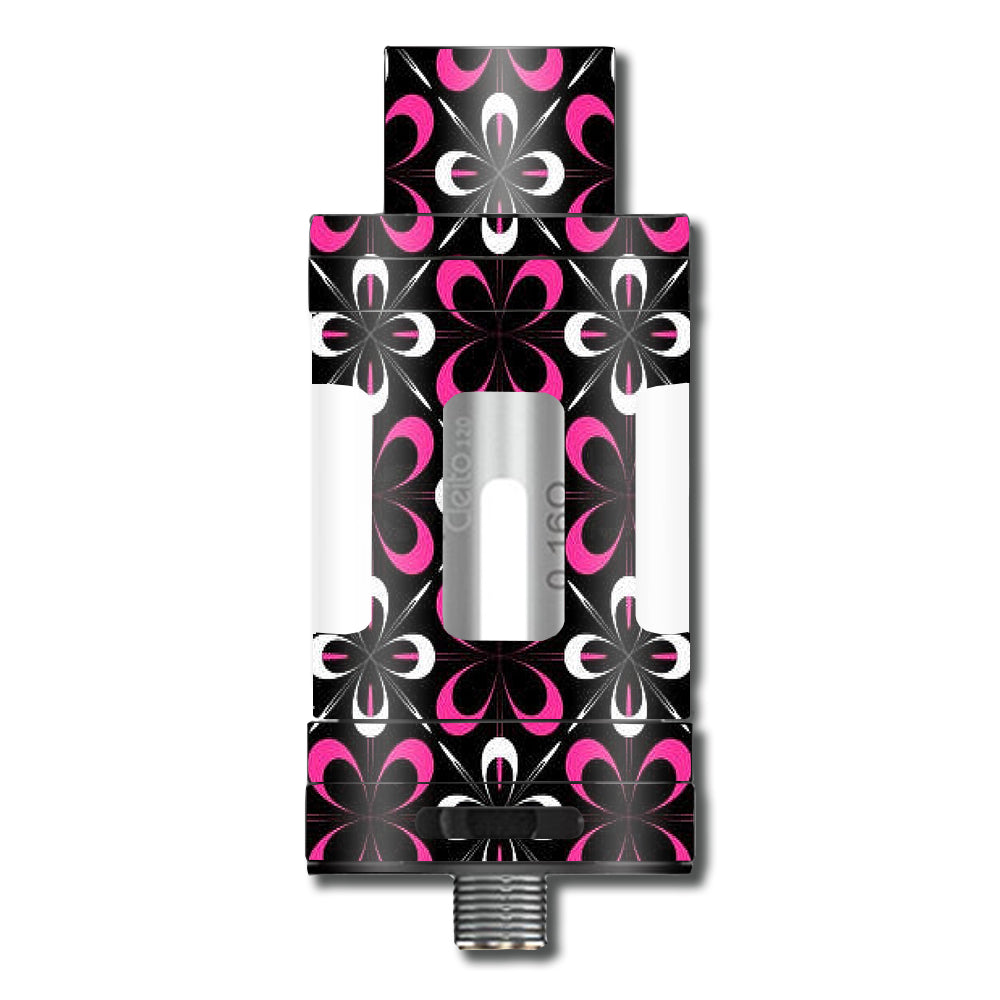  Abstract Pink Black Pattern Aspire Cleito 120 Skin