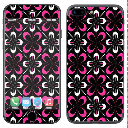  Abstract Pink Black Pattern Apple  iPhone 7+ Plus / iPhone 8+ Plus Skin