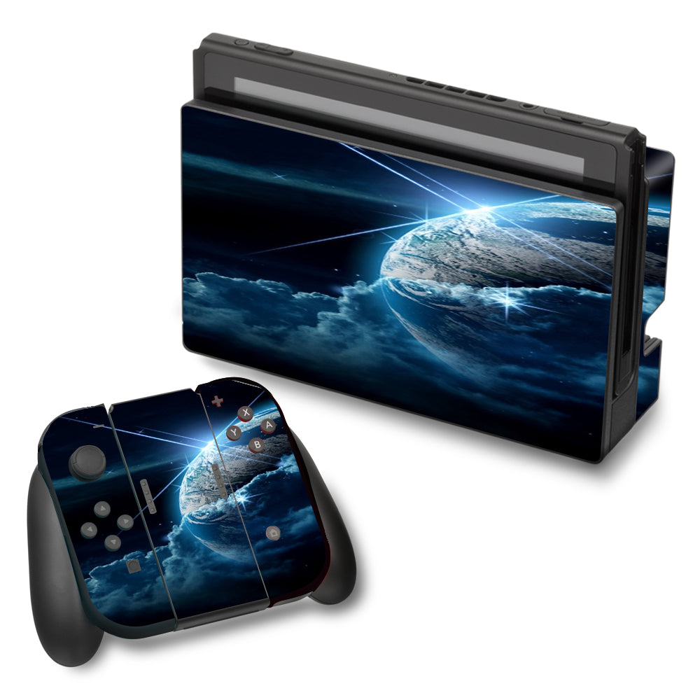  Earth Wrapped In Clouds Nintendo Switch Skin