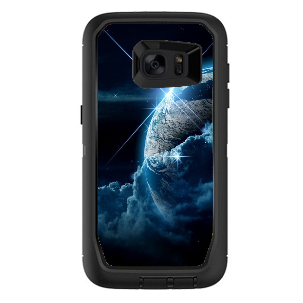  Earth Wrapped In Clouds Otterbox Defender Samsung Galaxy S7 Edge Skin