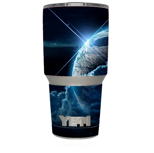  Earth Wrapped In Clouds Yeti 30oz Rambler Tumbler Skin