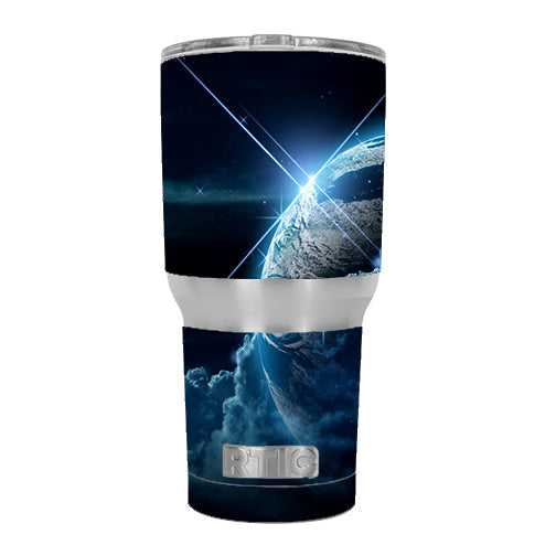  Earth Wrapped In Clouds RTIC 30oz Tumbler Skin