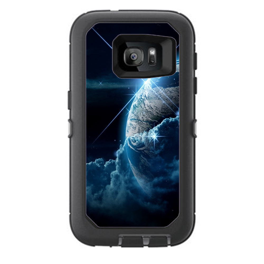  Earth Wrapped In Clouds Otterbox Defender Samsung Galaxy S7 Skin