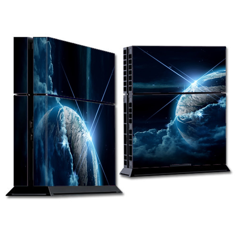  Earth Wrapped In Clouds Sony Playstation PS4 Skin