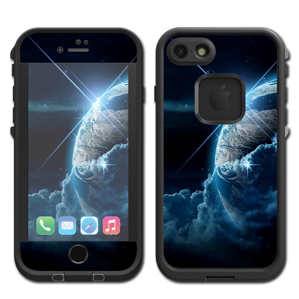  Earth Wrapped In Clouds Lifeproof Fre iPhone 7 or iPhone 8 Skin