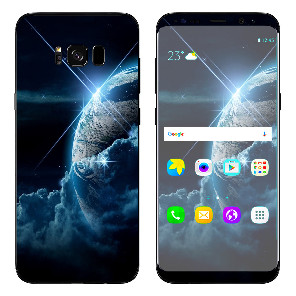  Earth Wrapped In Clouds Samsung Galaxy S8 Skin