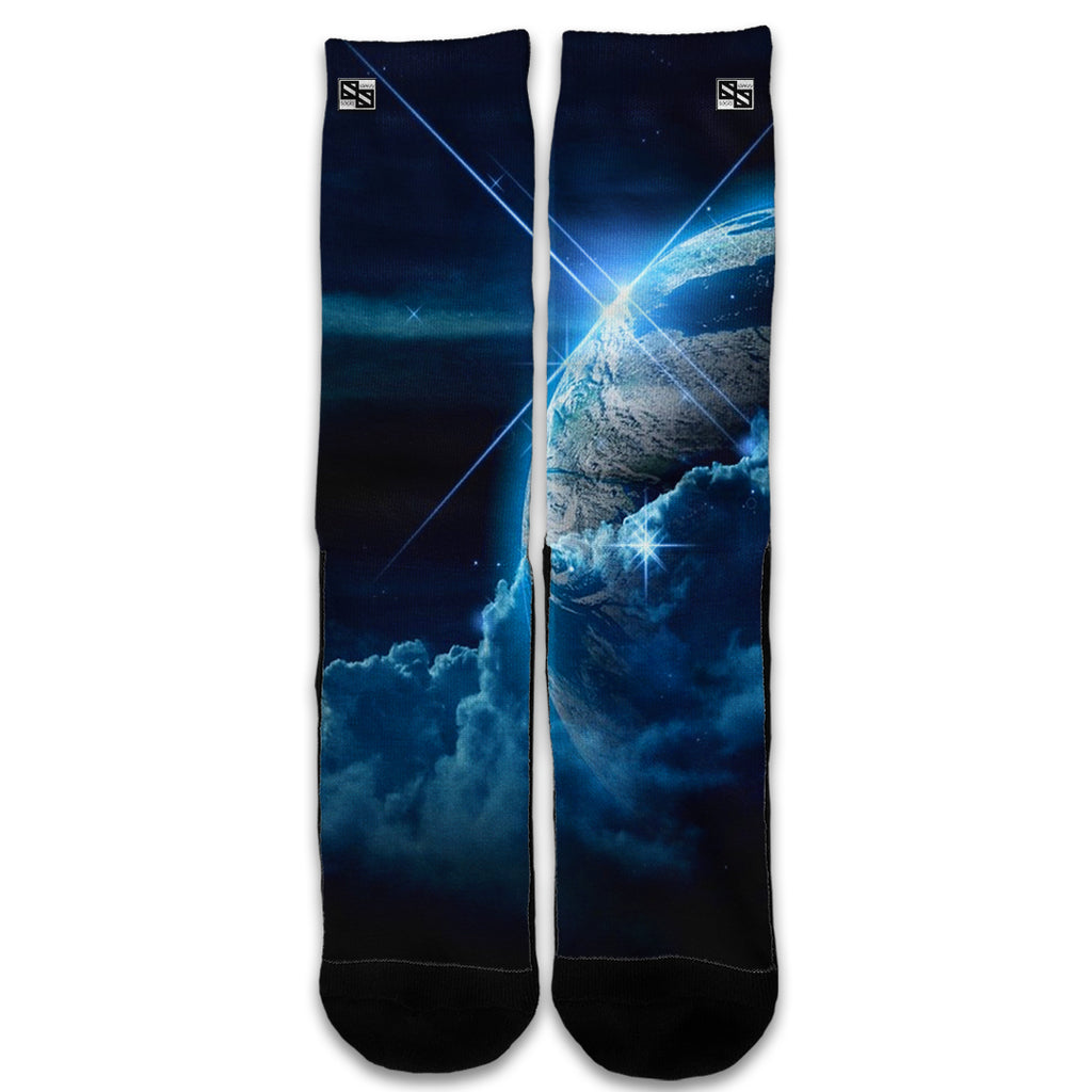  Earth Wrapped In Clouds Universal Socks