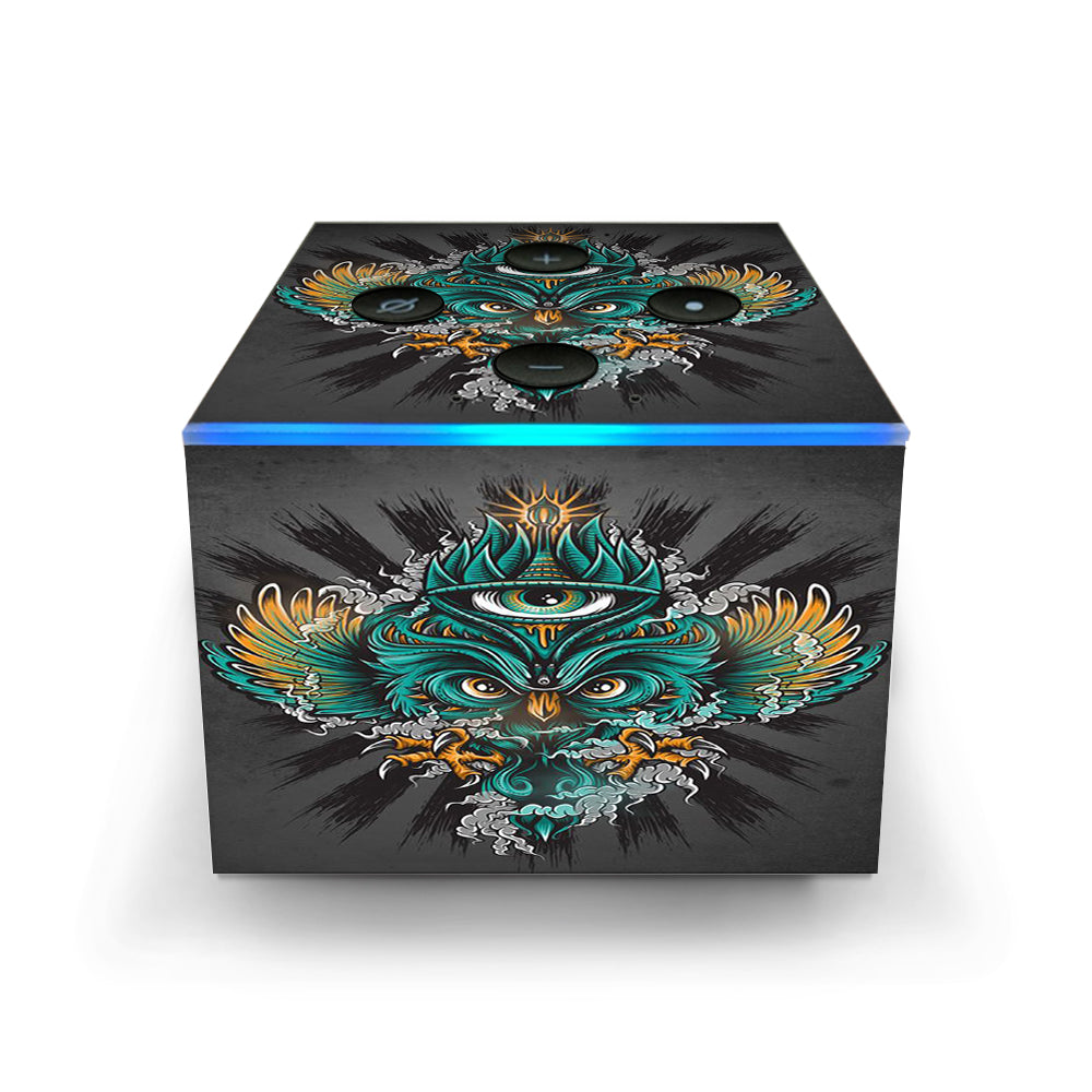  Owl Eye Tattoo Art Amazon Fire TV Cube Skin