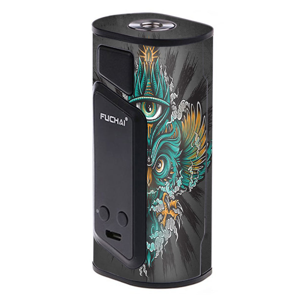  Owl Eye Tattoo Art Sigelei Fuchai Duo-3 Skin