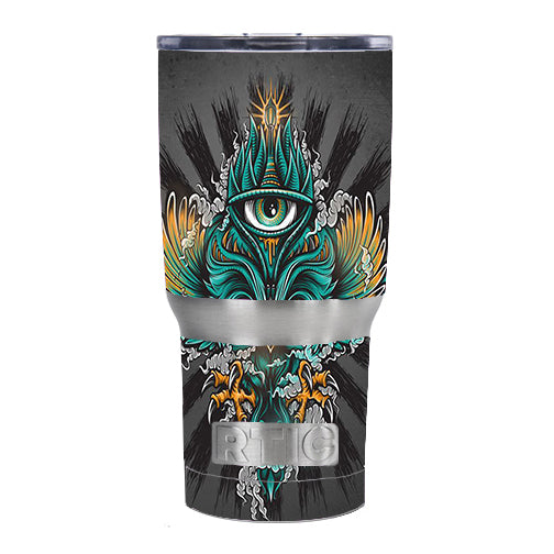 Owl Eye Tattoo Art RTIC 20oz Tumbler Skin