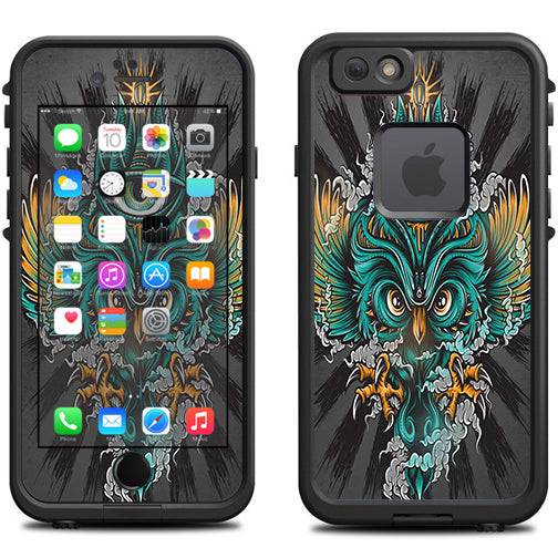  Owl Eye Tattoo Art Lifeproof Fre iPhone 6 Skin