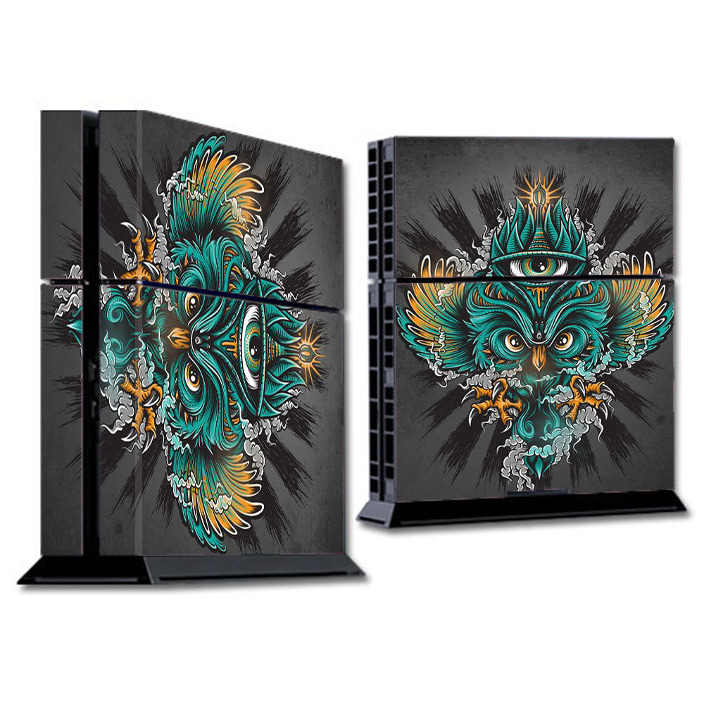  Owl Eye Tattoo Art Sony Playstation PS4 Skin