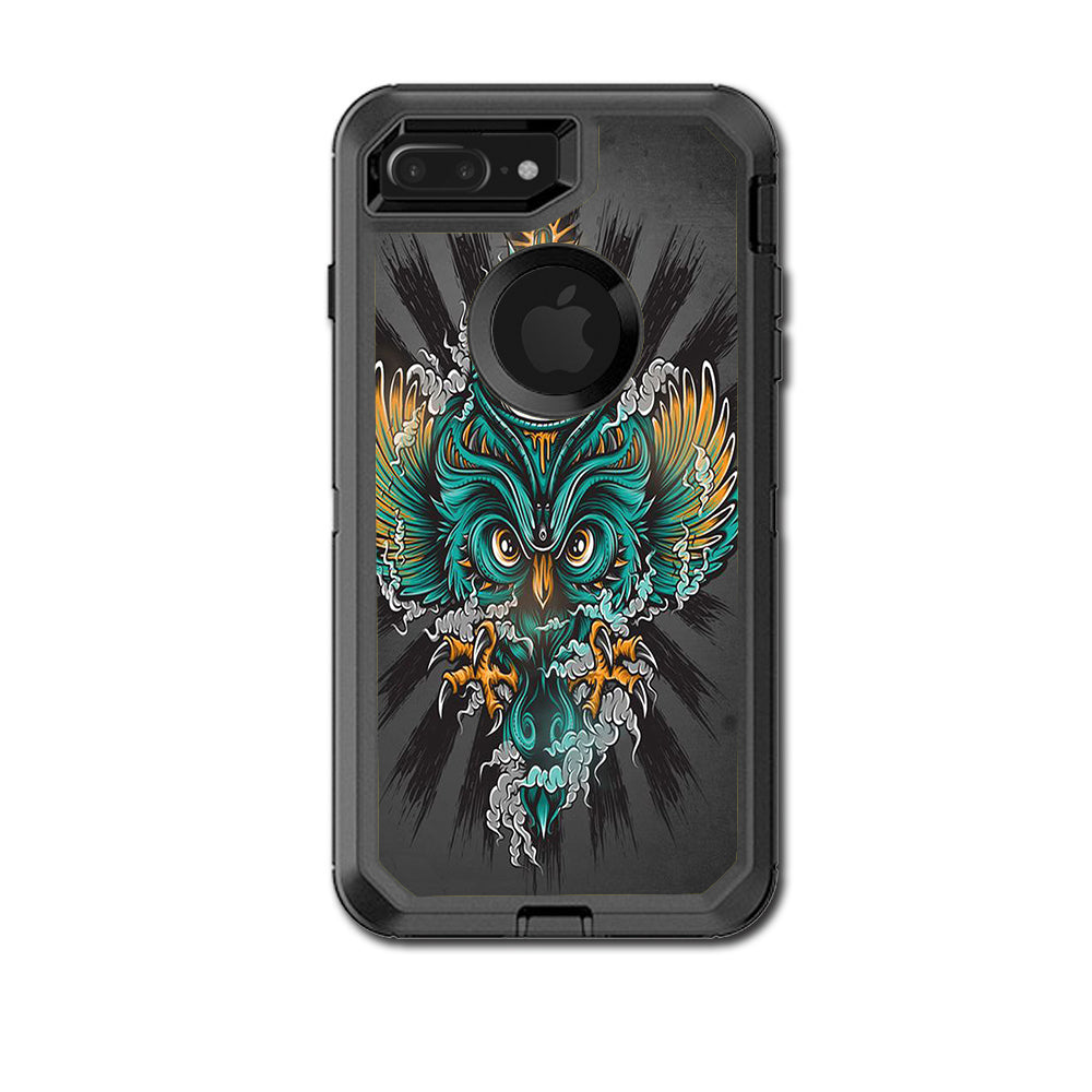  Owl Eye Tattoo Art Otterbox Defender iPhone 7+ Plus or iPhone 8+ Plus Skin