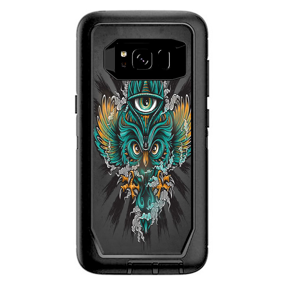  Owl Eye Tattoo Art Otterbox Defender Samsung Galaxy S8 Skin
