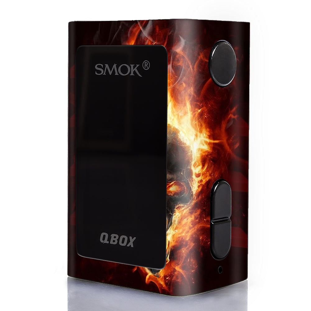  Fire Skull In Flames Smok Q-Box Skin