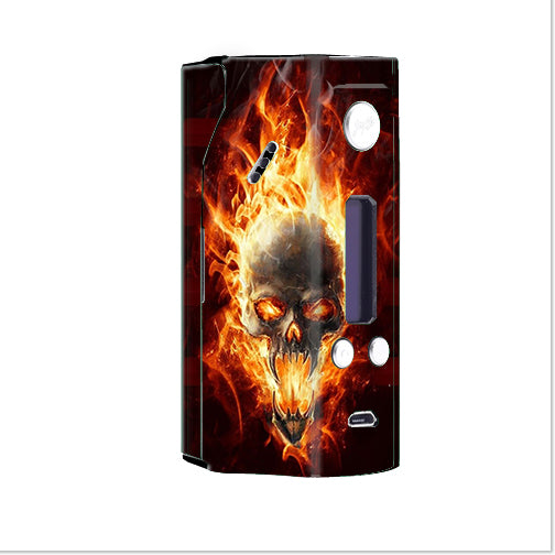  Fire Skull In Flames Wismec Reuleaux RX200 Skin