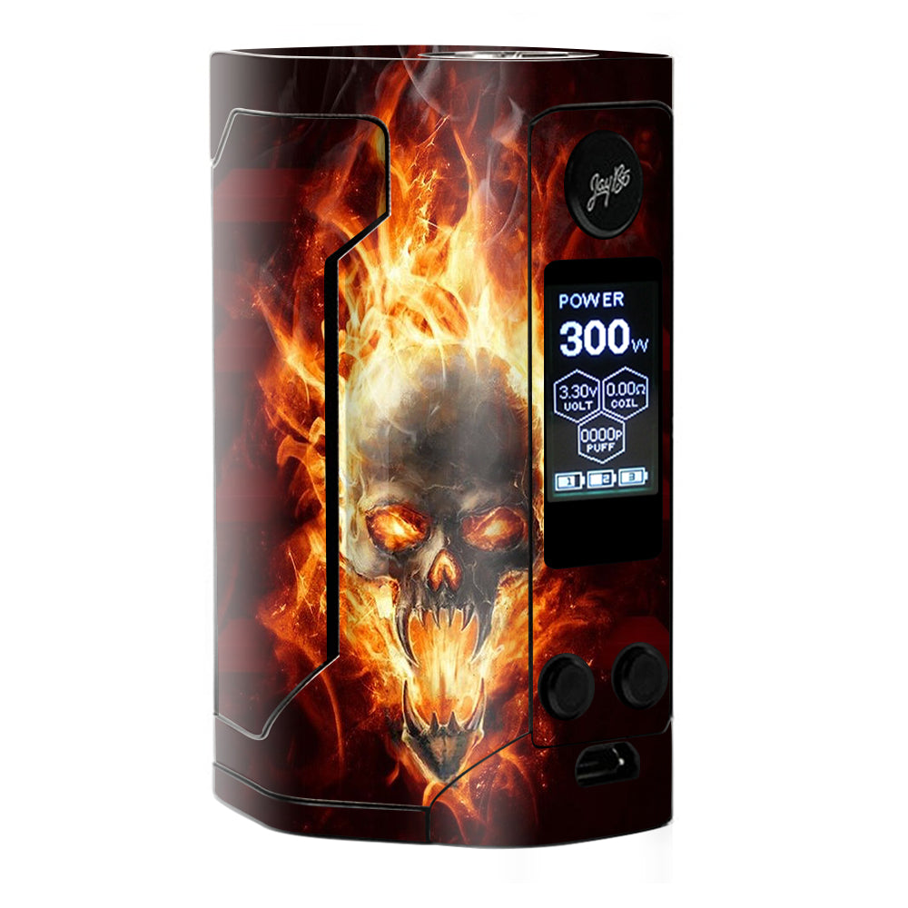  Fire Skull In Flames Wismec RX Gen 3 Skin
