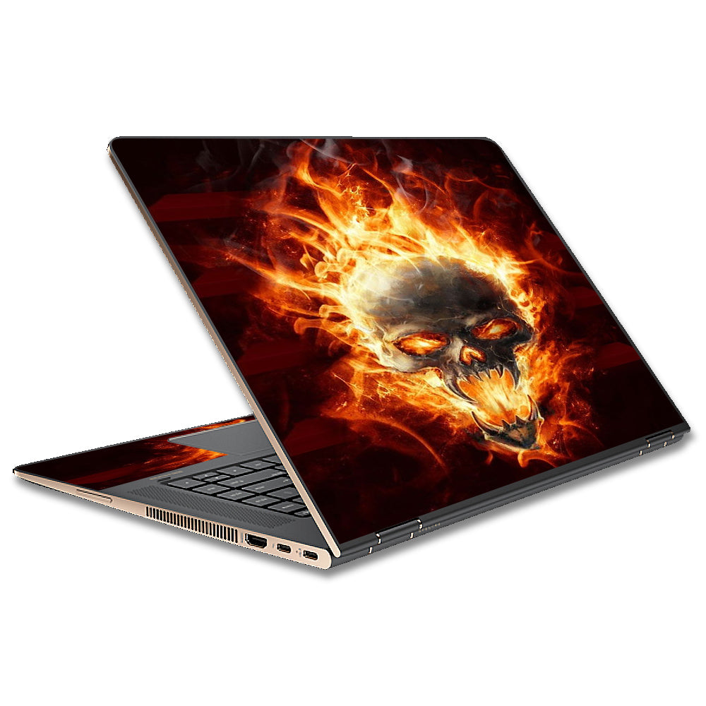  Fire Skull In Flames HP Spectre x360 15t Skin