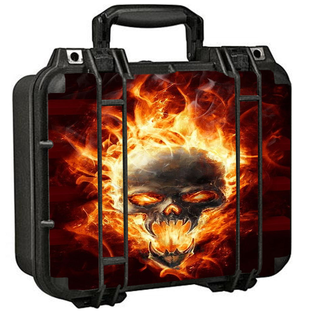  Fire Skull In Flames Pelican Case 1400 Skin
