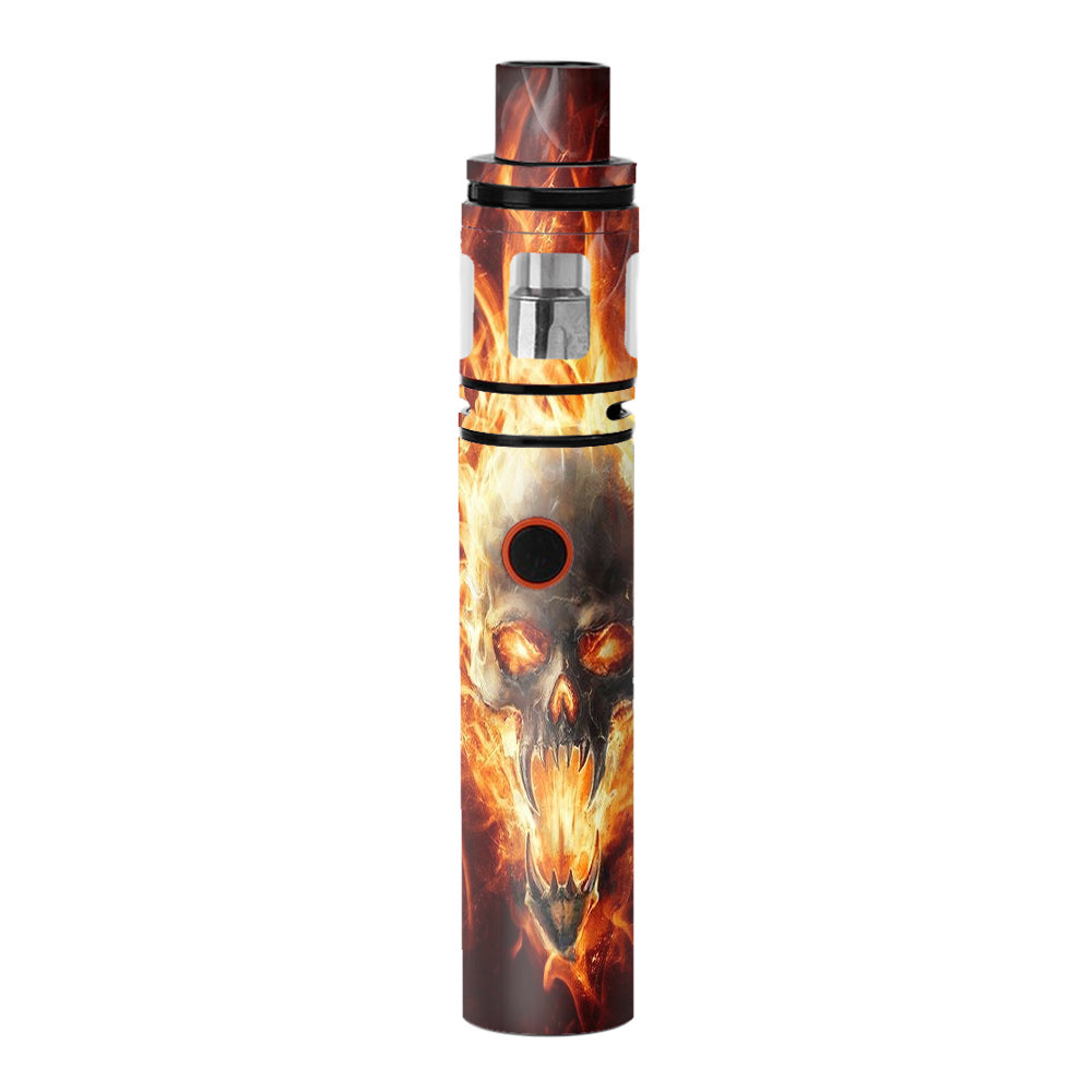  Fire Skull In Flames Smok Stick V8 Skin