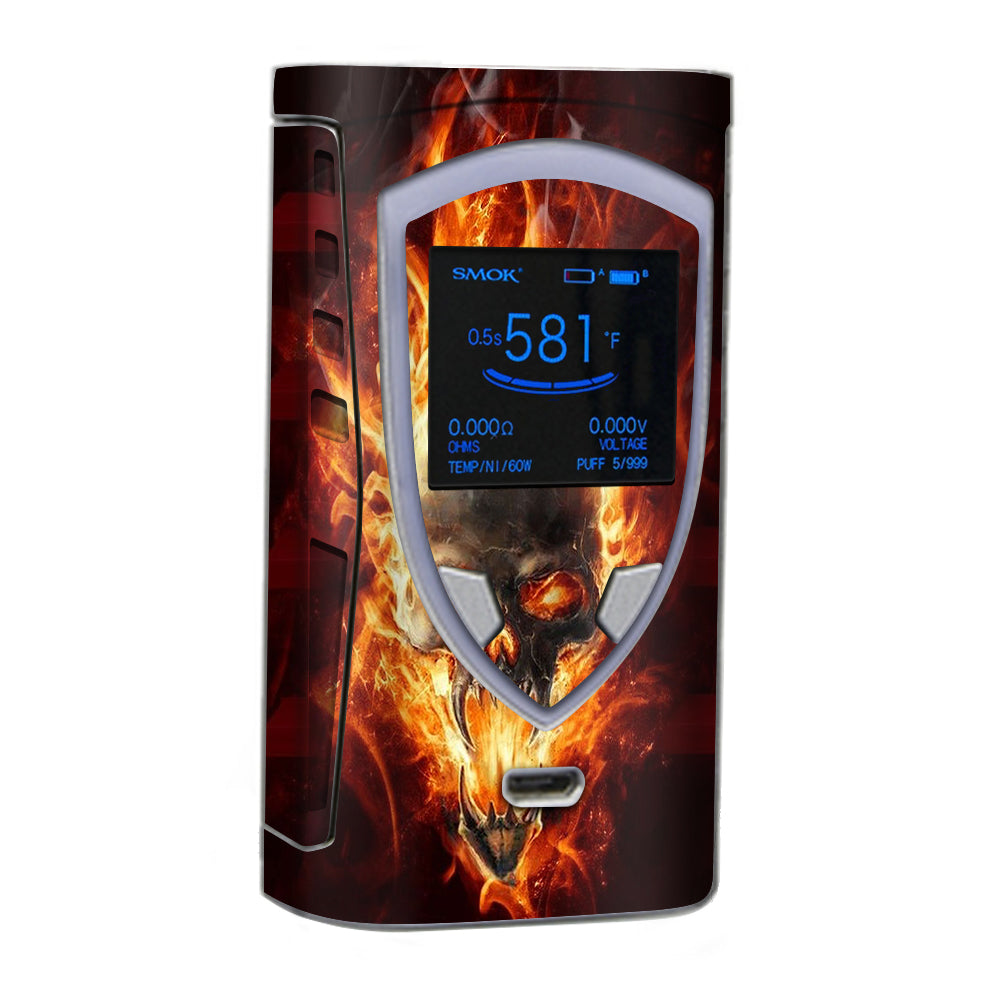  Fire Skull In Flames Smok ProColor Skin