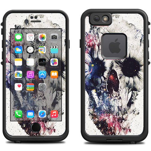  Flower Skull Lifeproof Fre iPhone 6 Skin