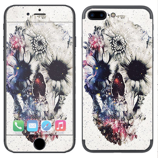  Flower Skull Apple  iPhone 7+ Plus / iPhone 8+ Plus Skin