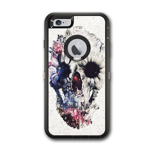  Flower Skull Otterbox Defender iPhone 6 PLUS Skin