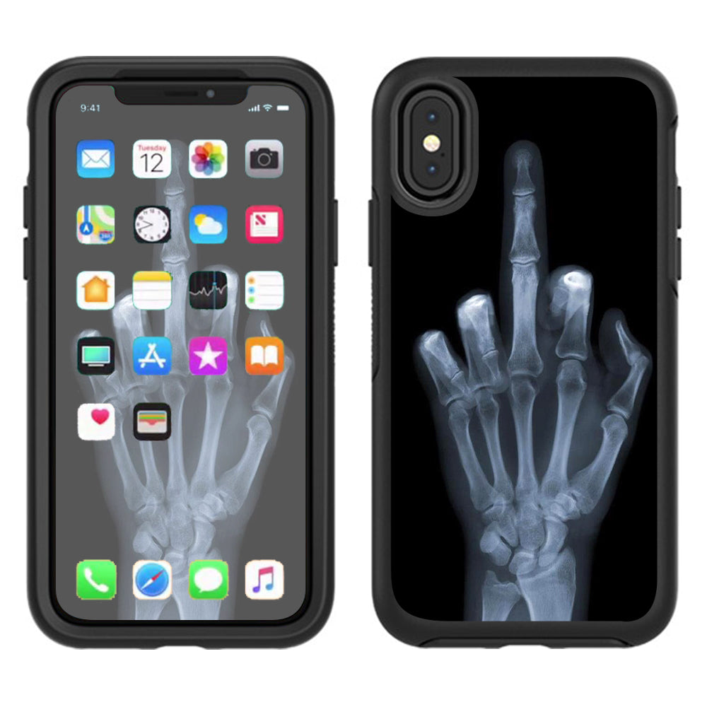 Hand Sign  X-Ray #1  Otterbox Defender Apple iPhone X Skin