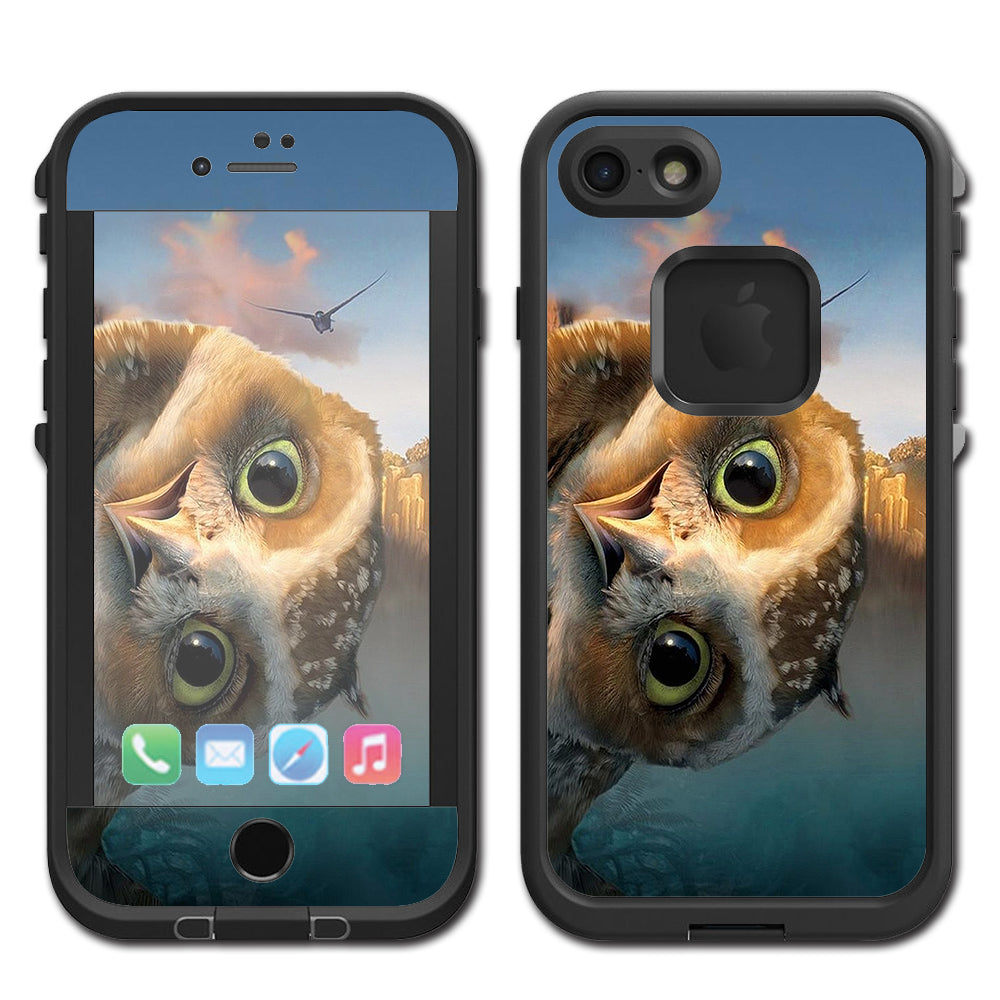  Funny Owl, Cute Owl Lifeproof Fre iPhone 7 or iPhone 8 Skin