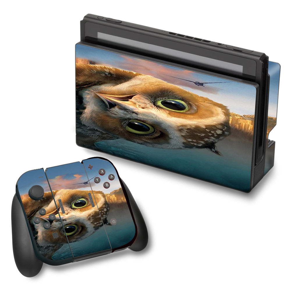  Funny Owl, Cute Owl Nintendo Switch Skin