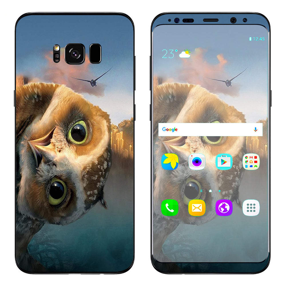  Funny Owl, Cute Owl Samsung Galaxy S8 Skin