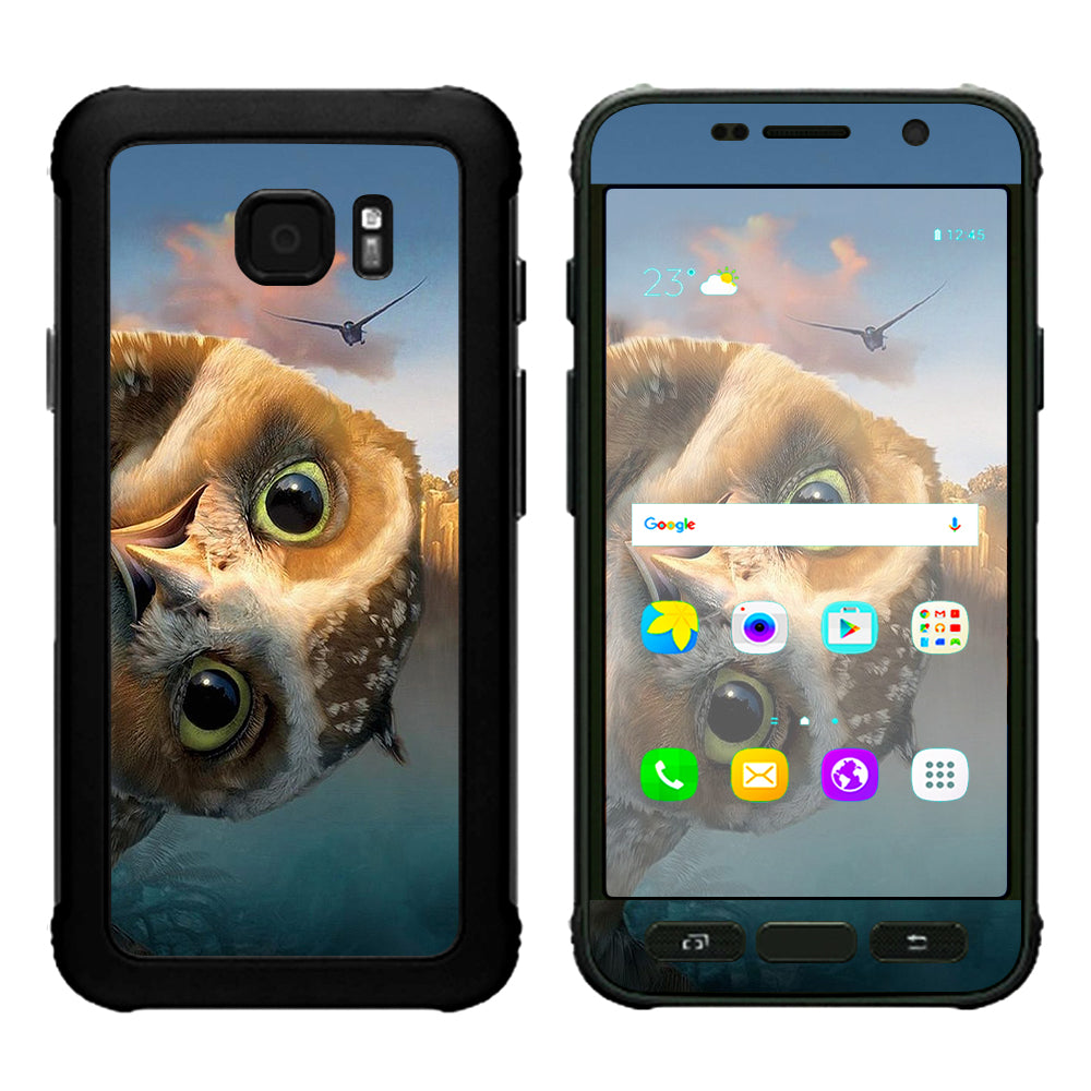  Funny Owl, Cute Owl Samsung Galaxy S7 Active Skin