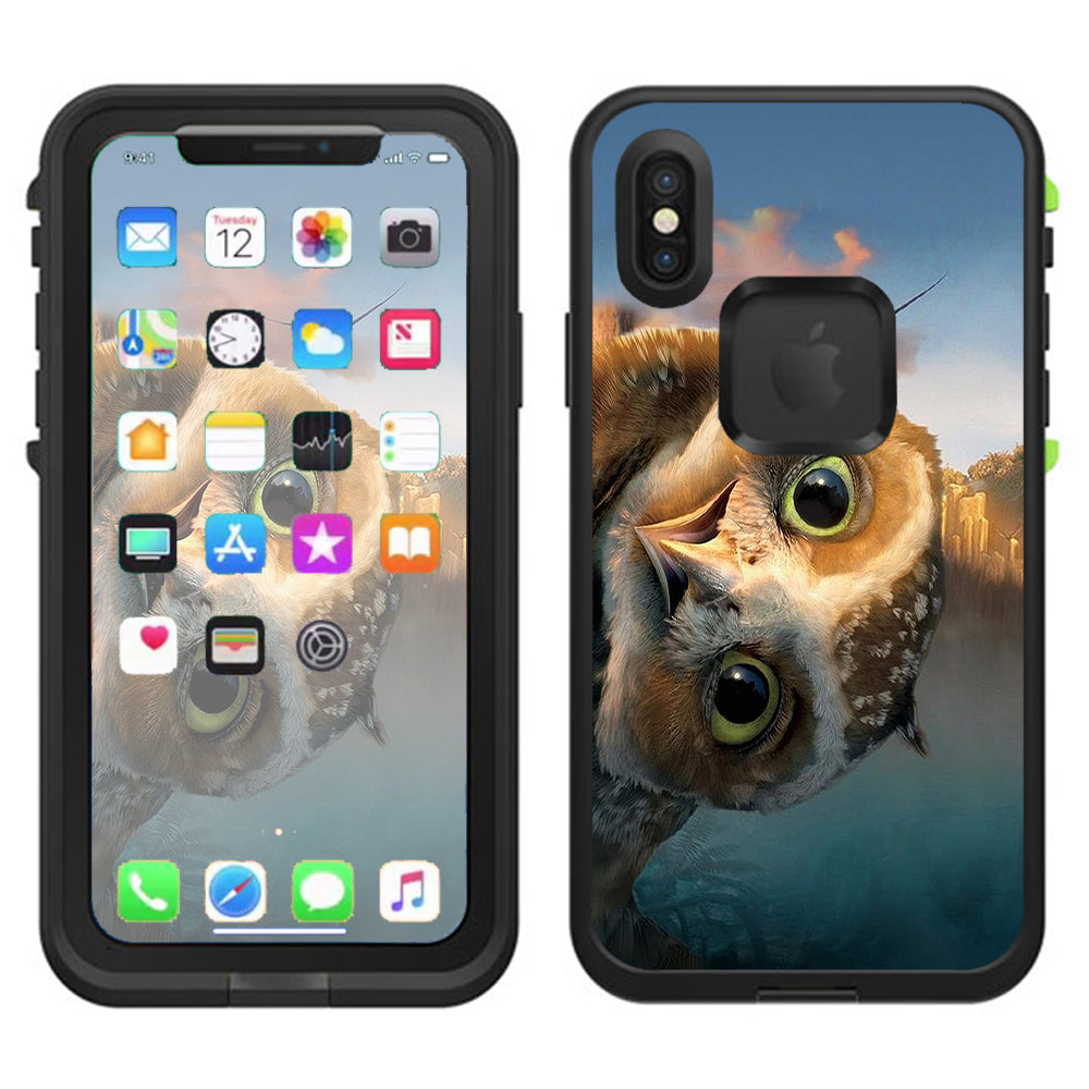  Funny Owl, Cute Owl Lifeproof Fre Case iPhone X Skin