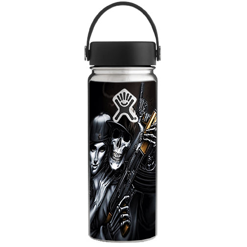  Gangster Skeleton Couple Hydroflask 18oz Wide Mouth Skin