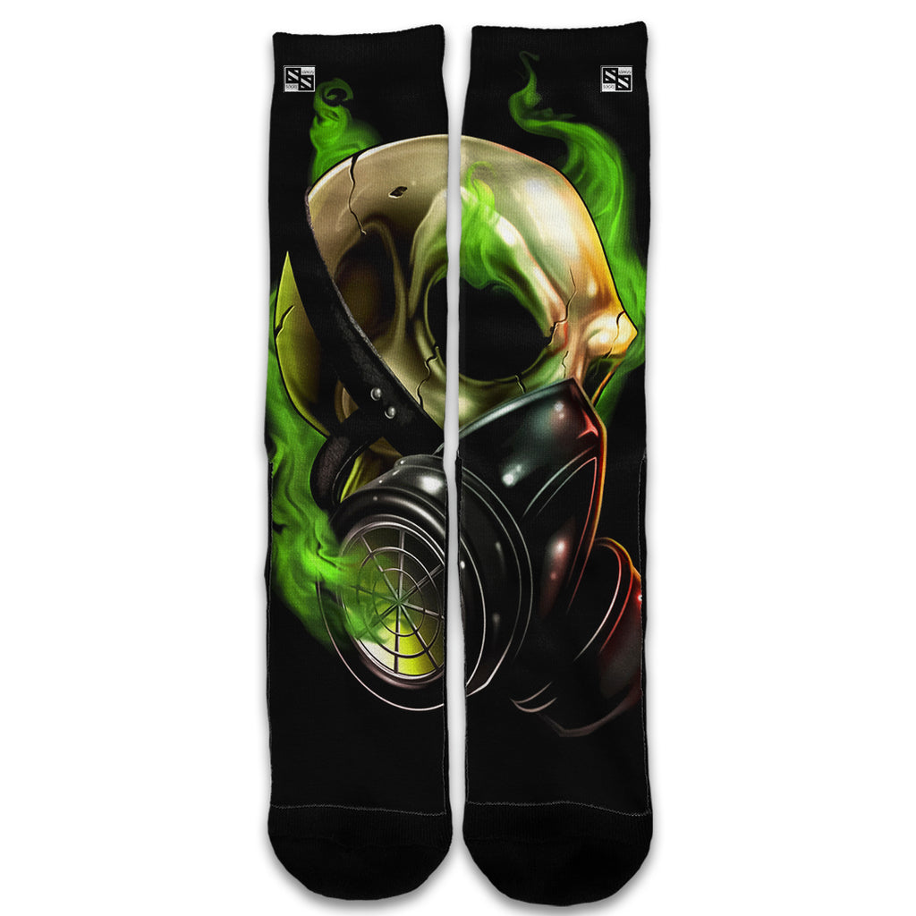  Gas Mask Skeleton Universal Socks