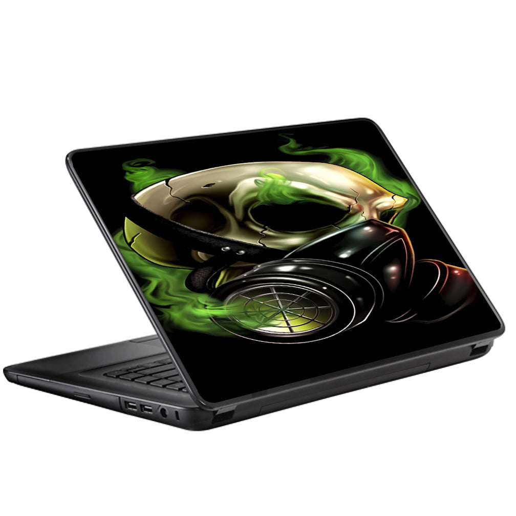  Gas Mask Skeleton Universal 13 to 16 inch wide laptop Skin