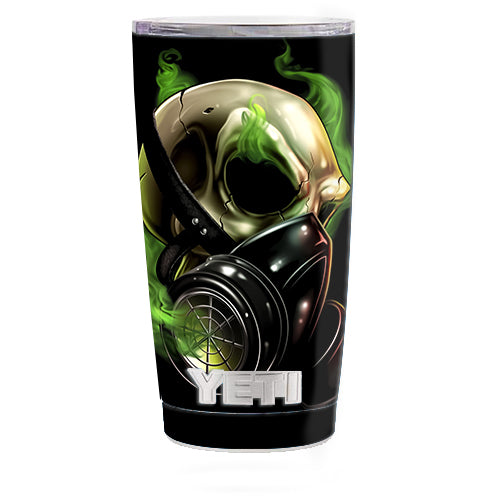  Gas Mask Skeleton Yeti 20oz Rambler Tumbler Skin